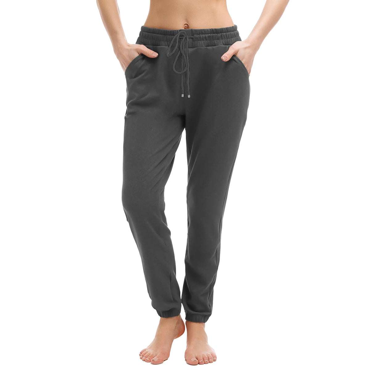 Walifrey Jogger mit Taschen, Damen-Sweatpants mit Kordelzug