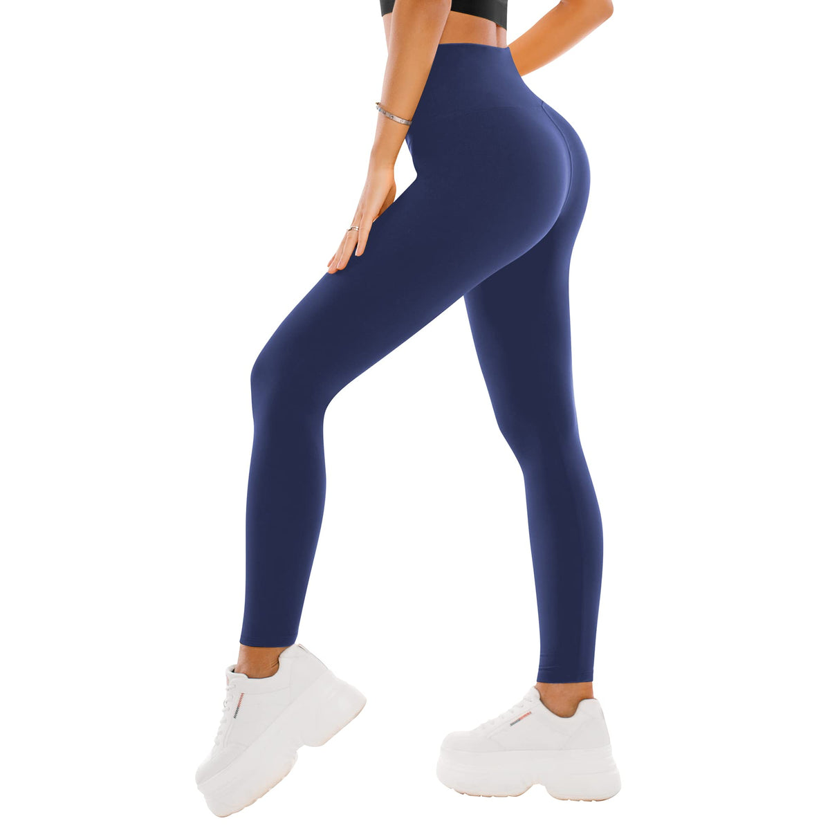 SINOPHANT Damen-Leggings mit hohem Bund – Buttery-Soft Yoga-Hosen in voller Länge/Capri für Training und Sport