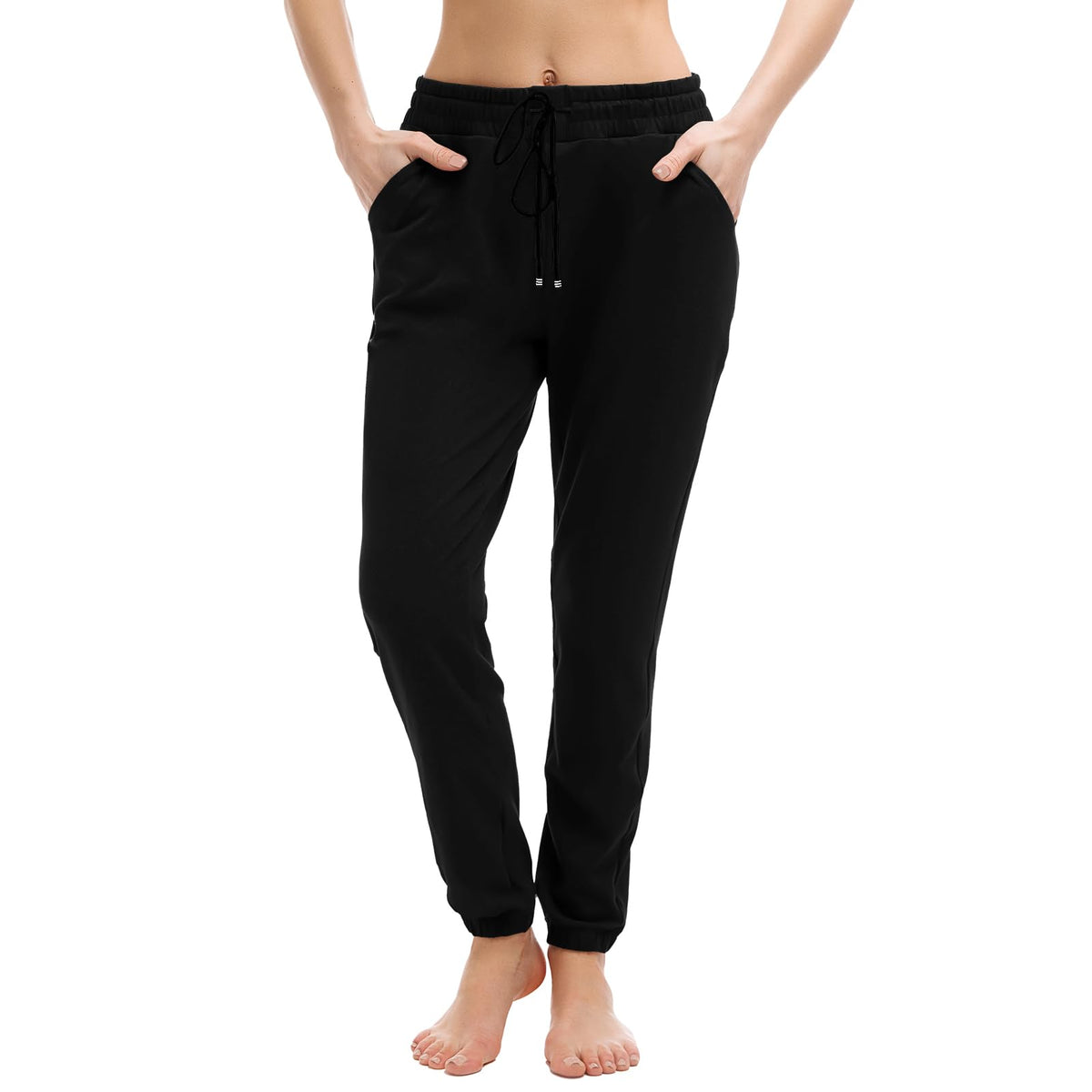 Walifrey Jogger mit Taschen, Damen-Sweatpants mit Kordelzug