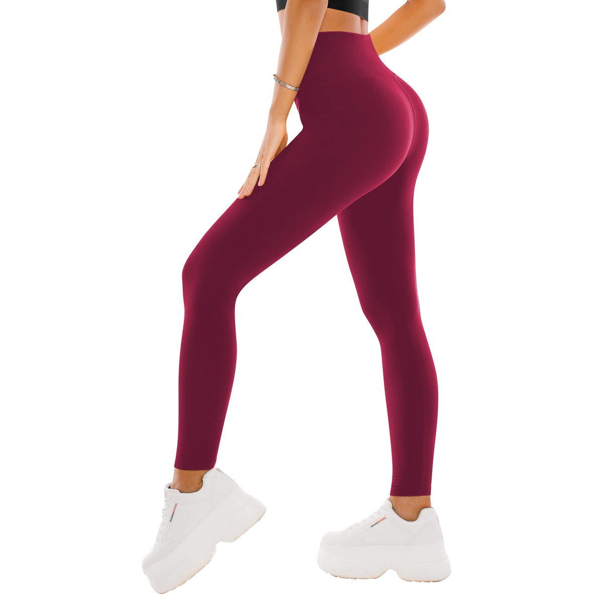 SINOPHANT Damen-Leggings mit hohem Bund – Buttery-Soft Yoga-Hosen in voller Länge/Capri für Training und Sport