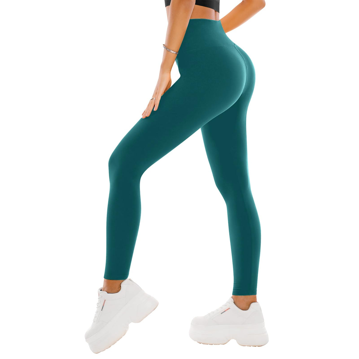 SINOPHANT Damen-Leggings mit hohem Bund – Buttery-Soft Yoga-Hosen in voller Länge/Capri für Training und Sport