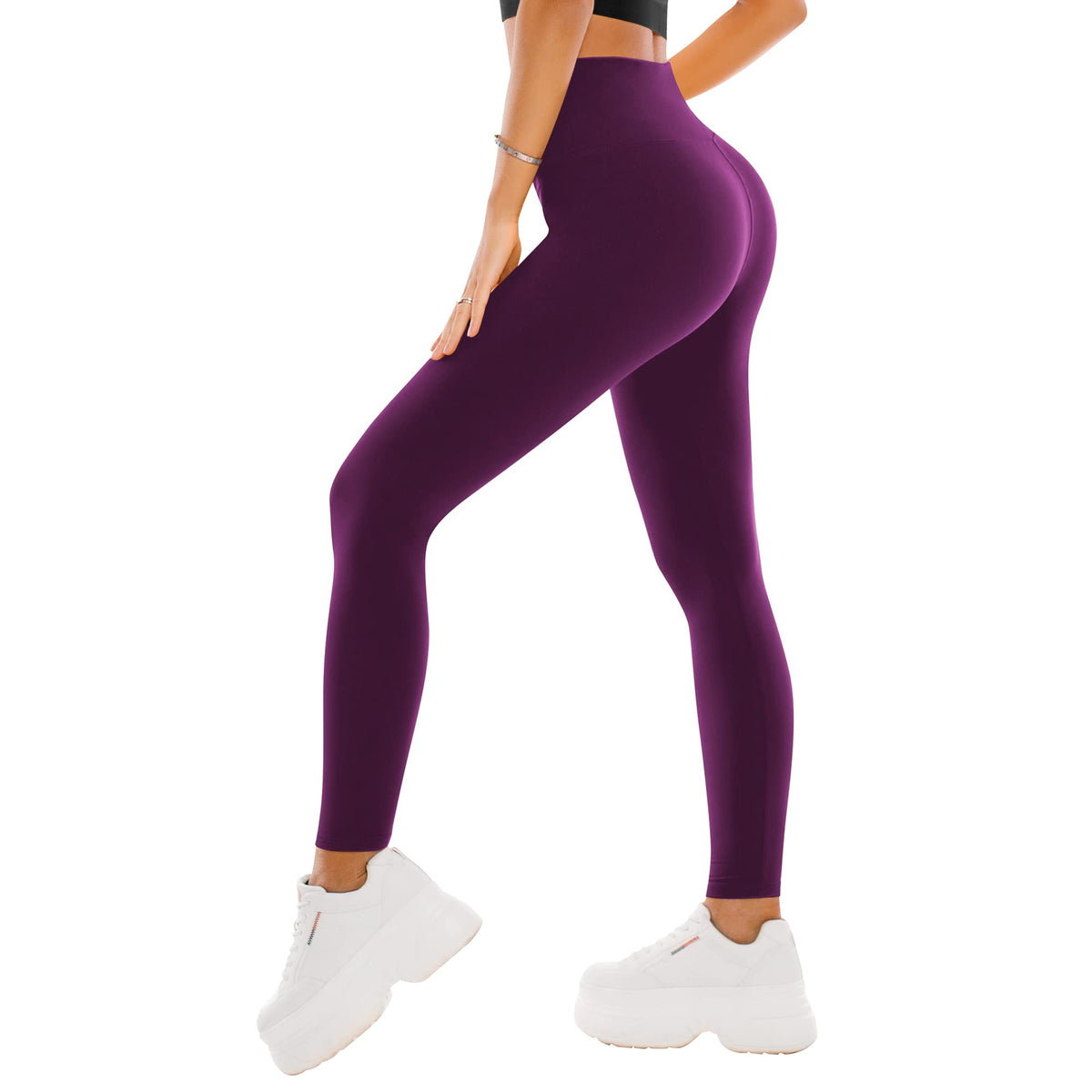 SINOPHANT Damen-Leggings mit hohem Bund – Buttery-Soft Yoga-Hosen in voller Länge/Capri für Training und Sport