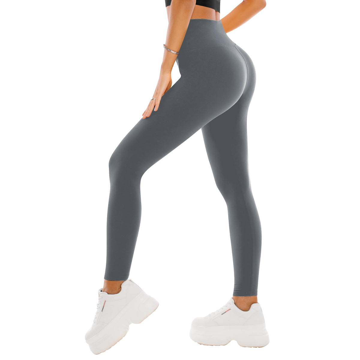 SINOPHANT Damen-Leggings mit hohem Bund – Buttery-Soft Yoga-Hosen in voller Länge/Capri für Training und Sport
