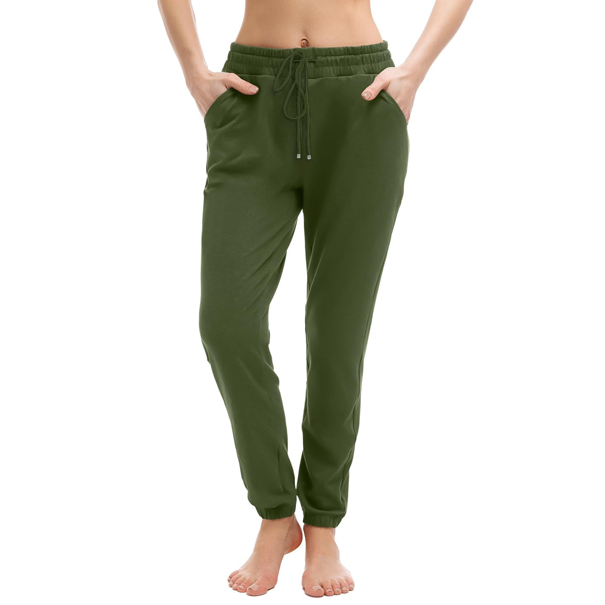 Walifrey Jogger mit Taschen, Damen-Sweatpants mit Kordelzug