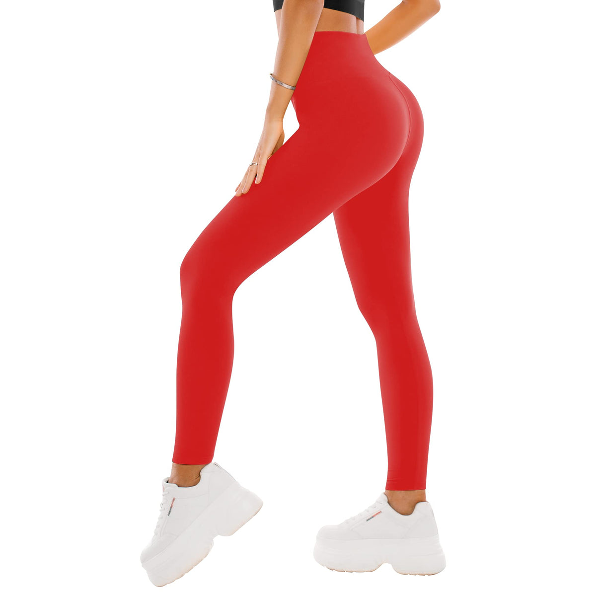 SINOPHANT Damen-Leggings mit hohem Bund – Buttery-Soft Yoga-Hosen in voller Länge/Capri für Training und Sport