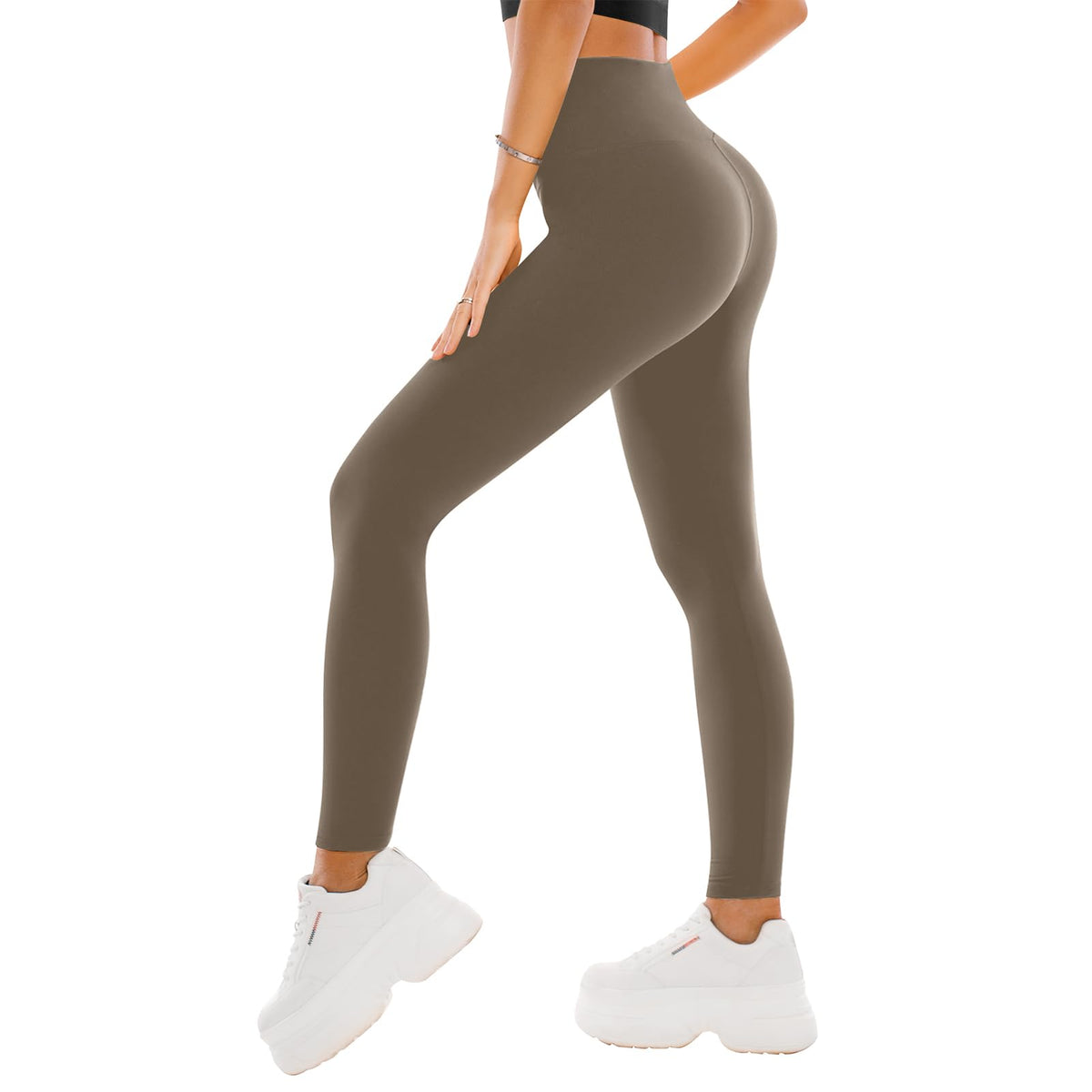 SINOPHANT Damen-Leggings mit hohem Bund – Buttery-Soft Yoga-Hosen in voller Länge/Capri für Training und Sport