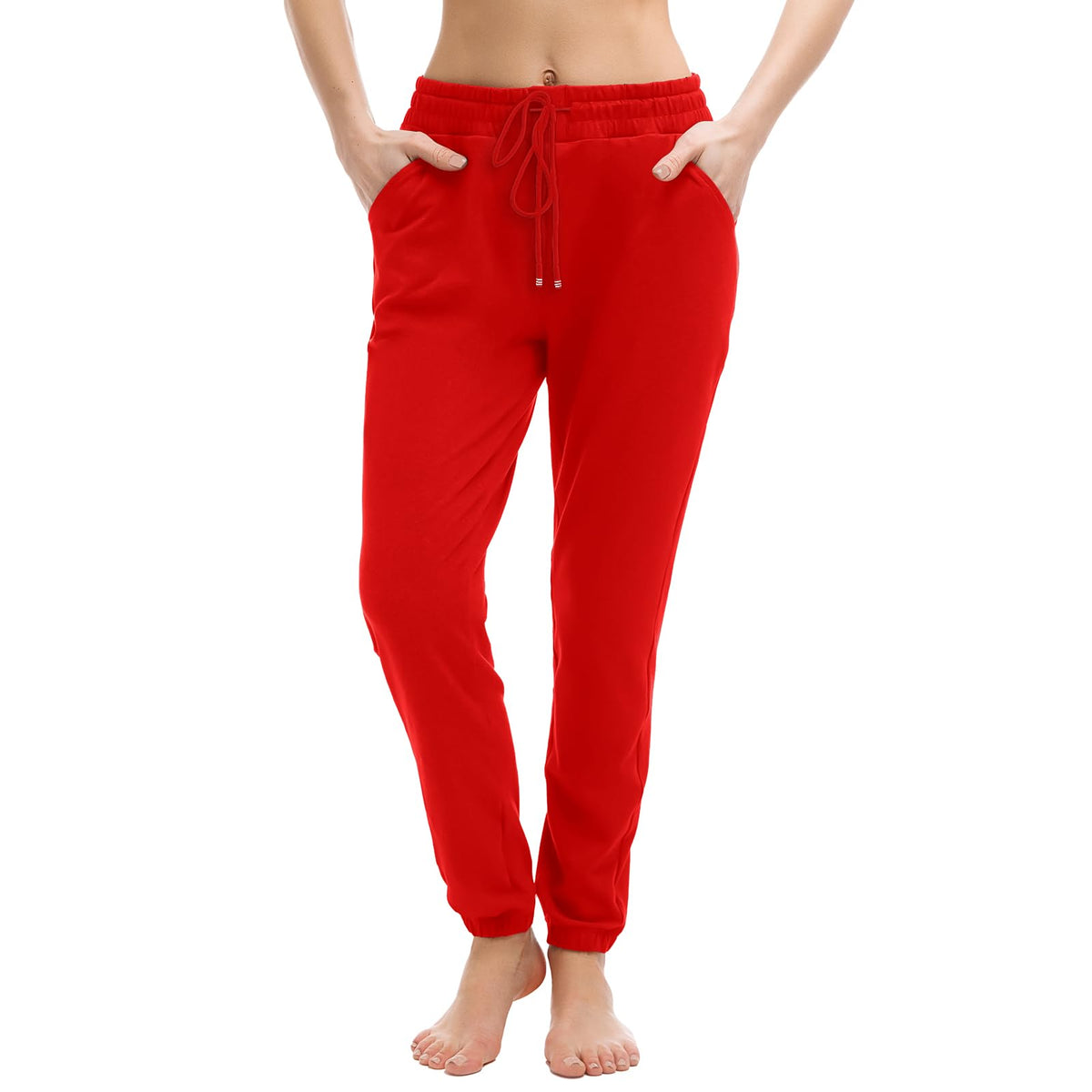 Walifrey Jogger mit Taschen, Damen-Sweatpants mit Kordelzug