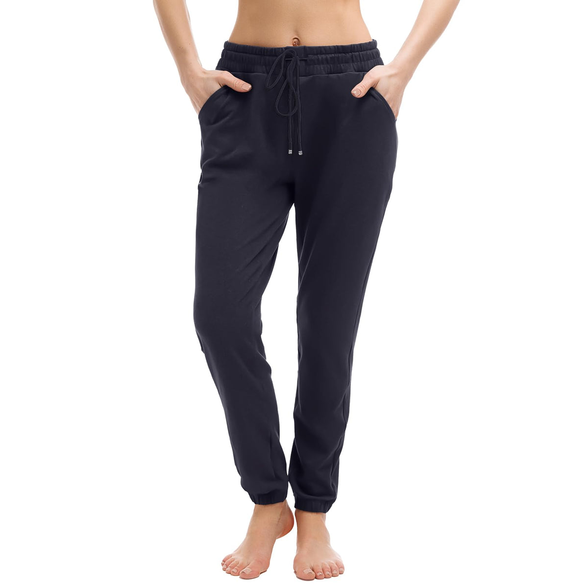 Walifrey Jogger mit Taschen, Damen-Sweatpants mit Kordelzug