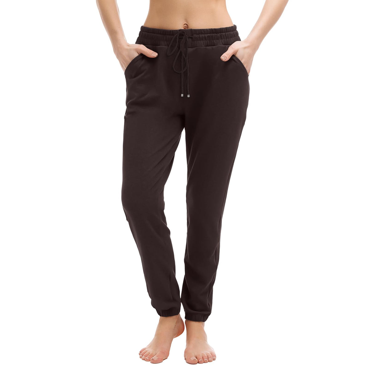 Walifrey Jogger mit Taschen, Damen-Sweatpants mit Kordelzug