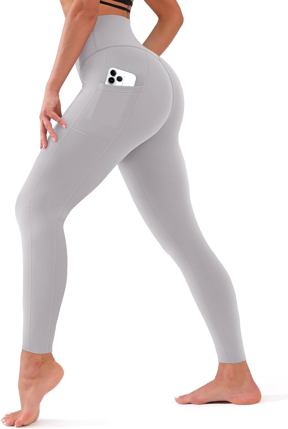 Bluemaple High Waisted Leggings for Women - Tummy Control Pants Non See Through Workout Soft Yoga Pants for Running Plus Size