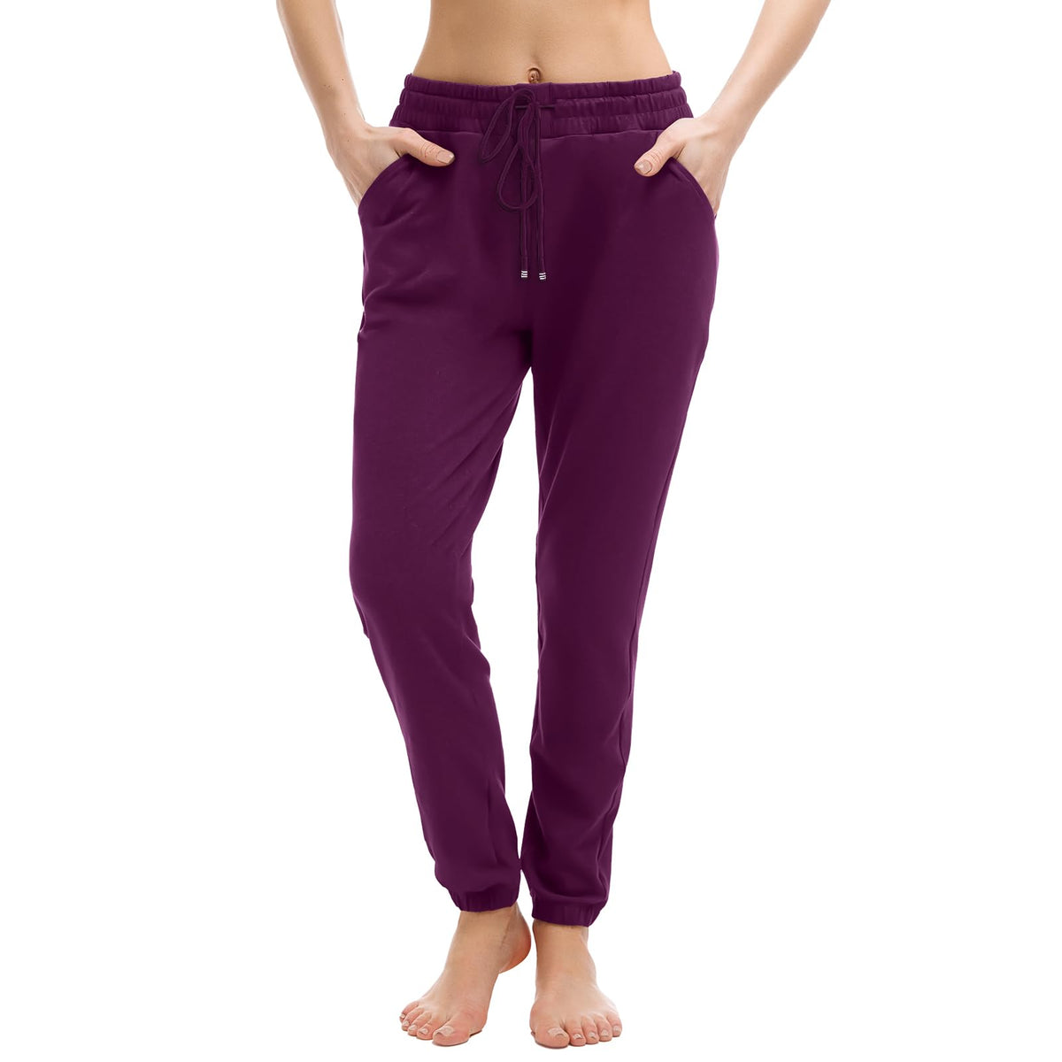 Walifrey Jogger mit Taschen, Damen-Sweatpants mit Kordelzug