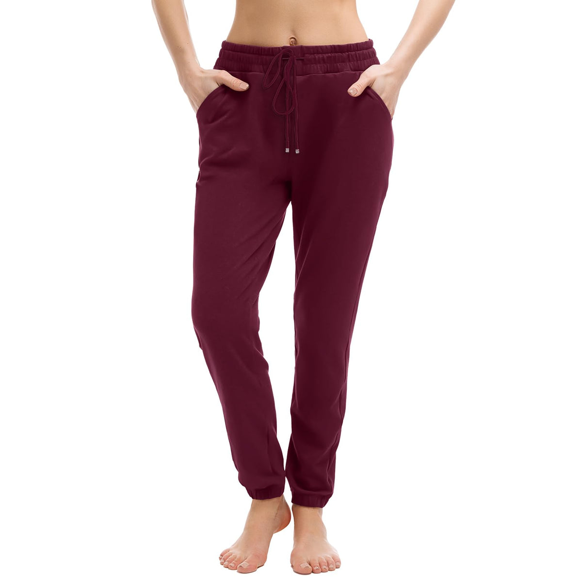 Walifrey Jogger mit Taschen, Damen-Sweatpants mit Kordelzug
