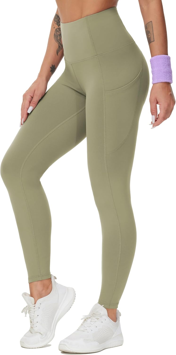 THE GYM PEOPLE Damen Yoga-Leggings mit hoher Taille und blickdichtem Stoff für das Training