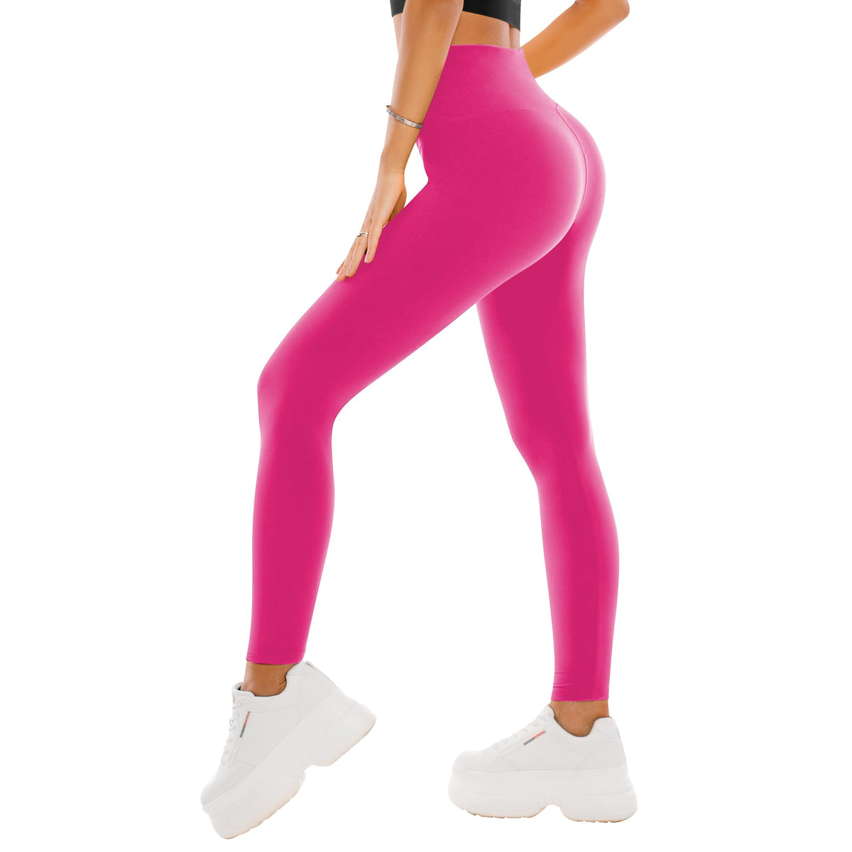 SINOPHANT Damen-Leggings mit hohem Bund – Buttery-Soft Yoga-Hosen in voller Länge/Capri für Training und Sport