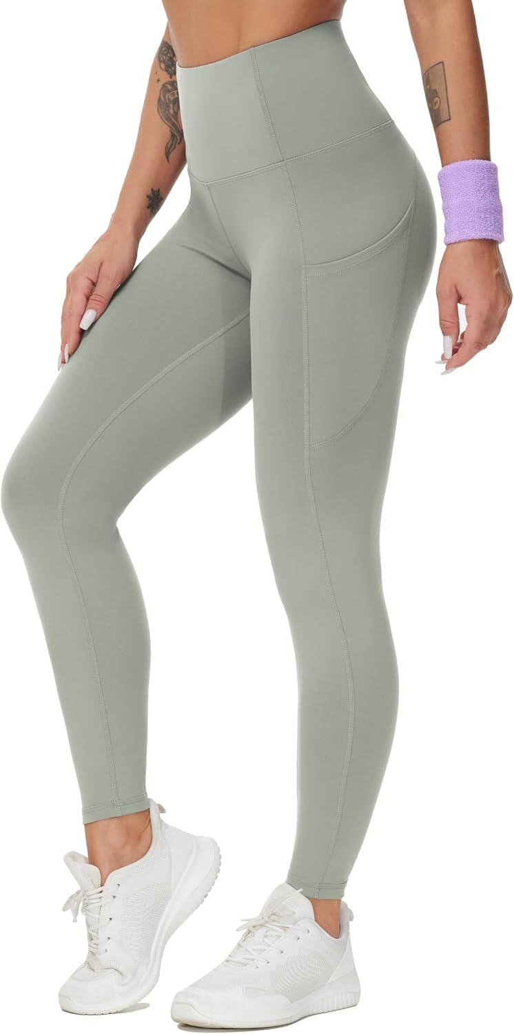 THE GYM PEOPLE Damen Yoga-Leggings mit hoher Taille und blickdichtem Stoff für das Training