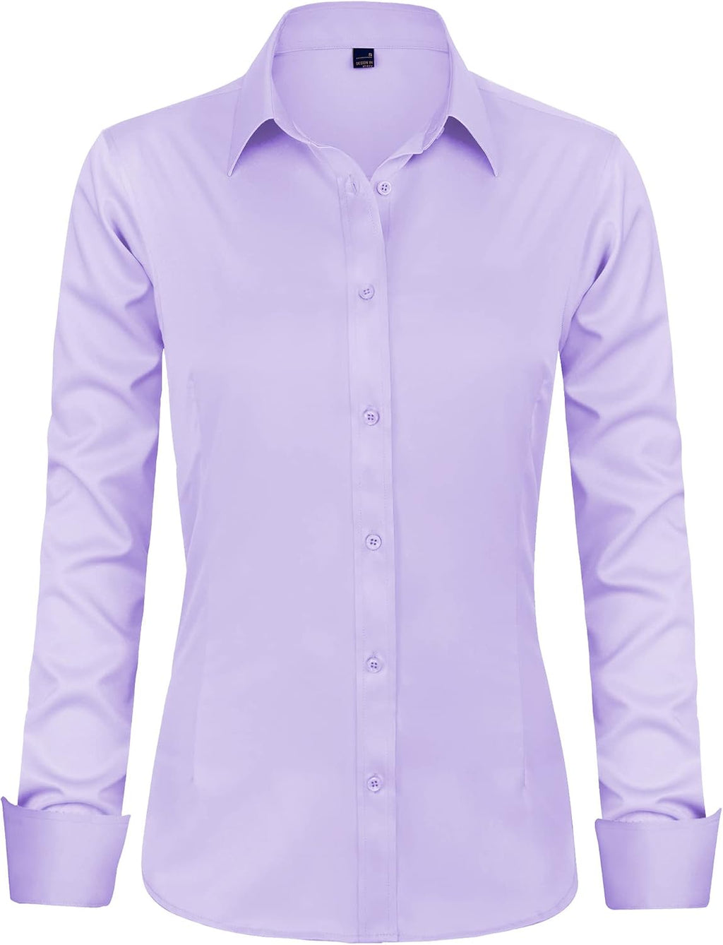 J.VER Womens Dress Shirts Long Sleeve Button Down Shirt Wrinkle-Free Business Casual Blouse Office Work Tops