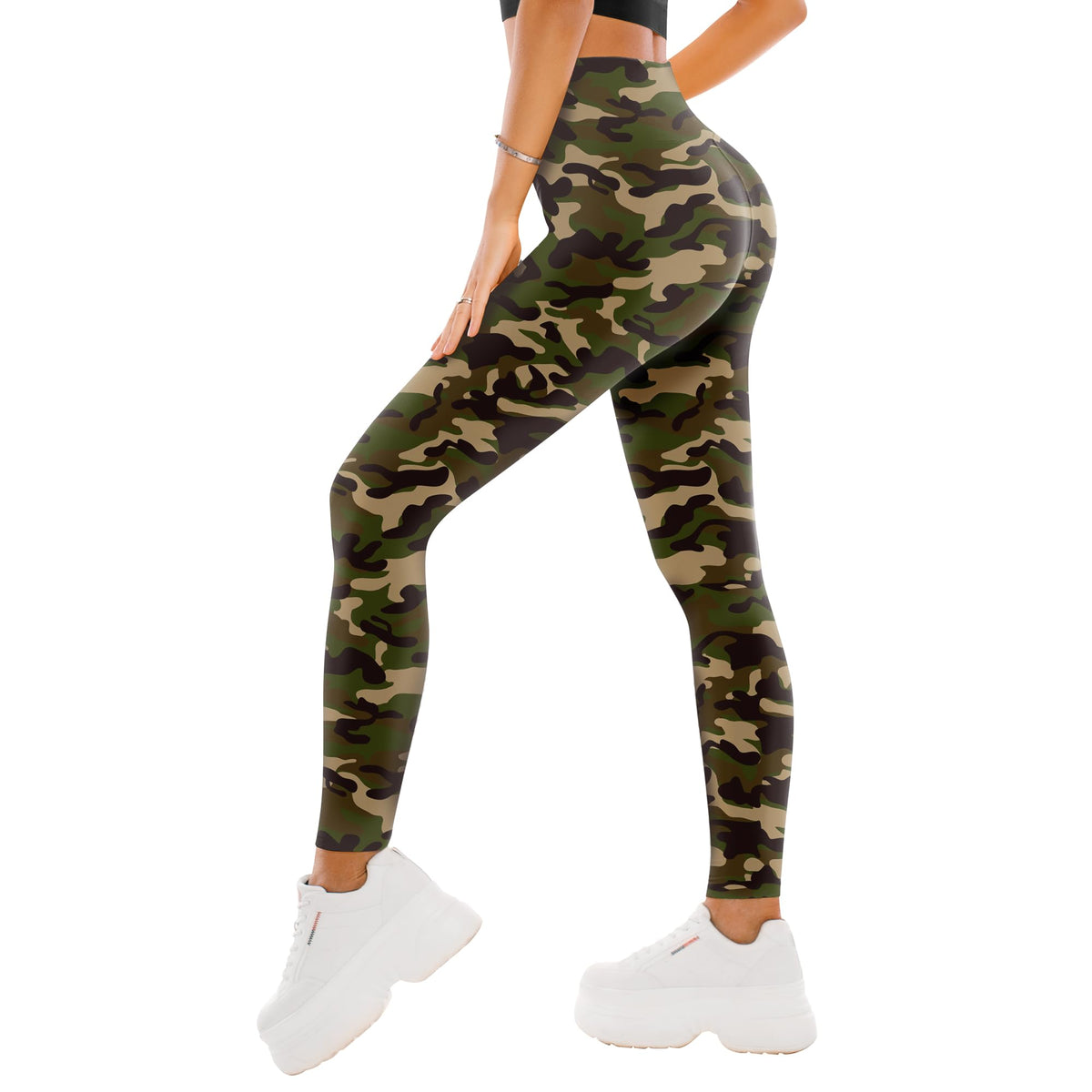 SINOPHANT Damen-Leggings mit hohem Bund – Buttery-Soft Yoga-Hosen in voller Länge/Capri für Training und Sport