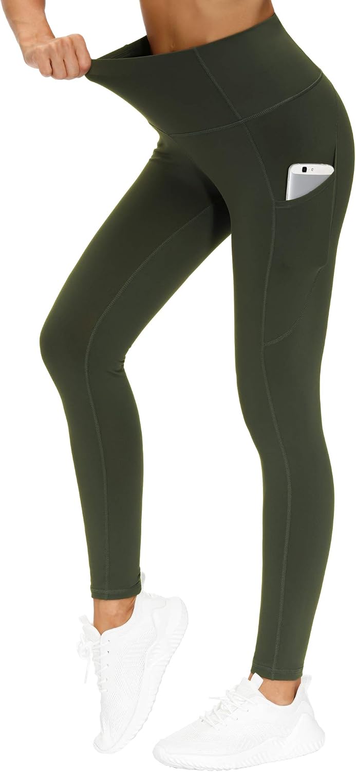 THE GYM PEOPLE Damen Yoga-Leggings mit hoher Taille und blickdichtem Stoff für das Training