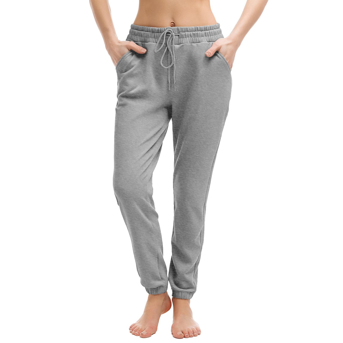 Walifrey Jogger mit Taschen, Damen-Sweatpants mit Kordelzug