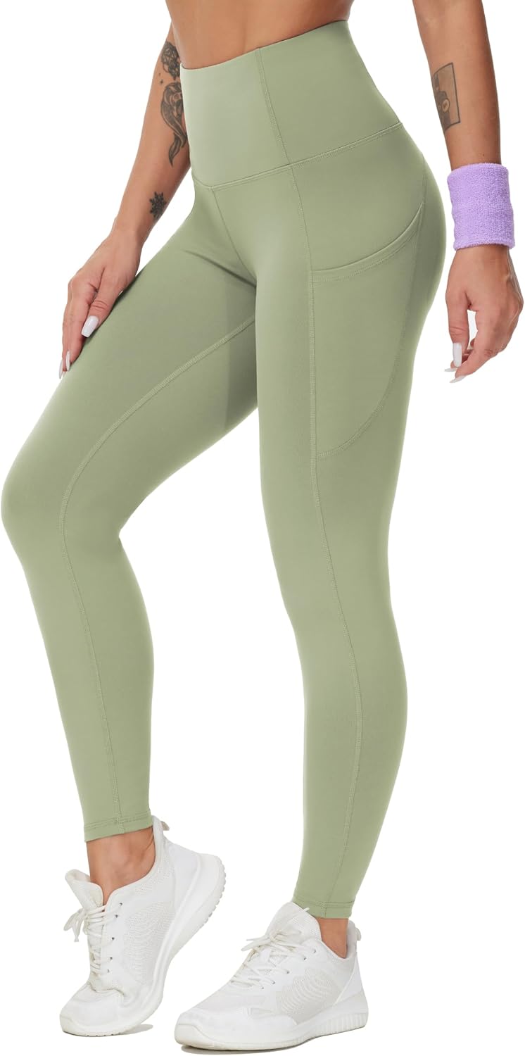 THE GYM PEOPLE Damen Yoga-Leggings mit hoher Taille und blickdichtem Stoff für das Training