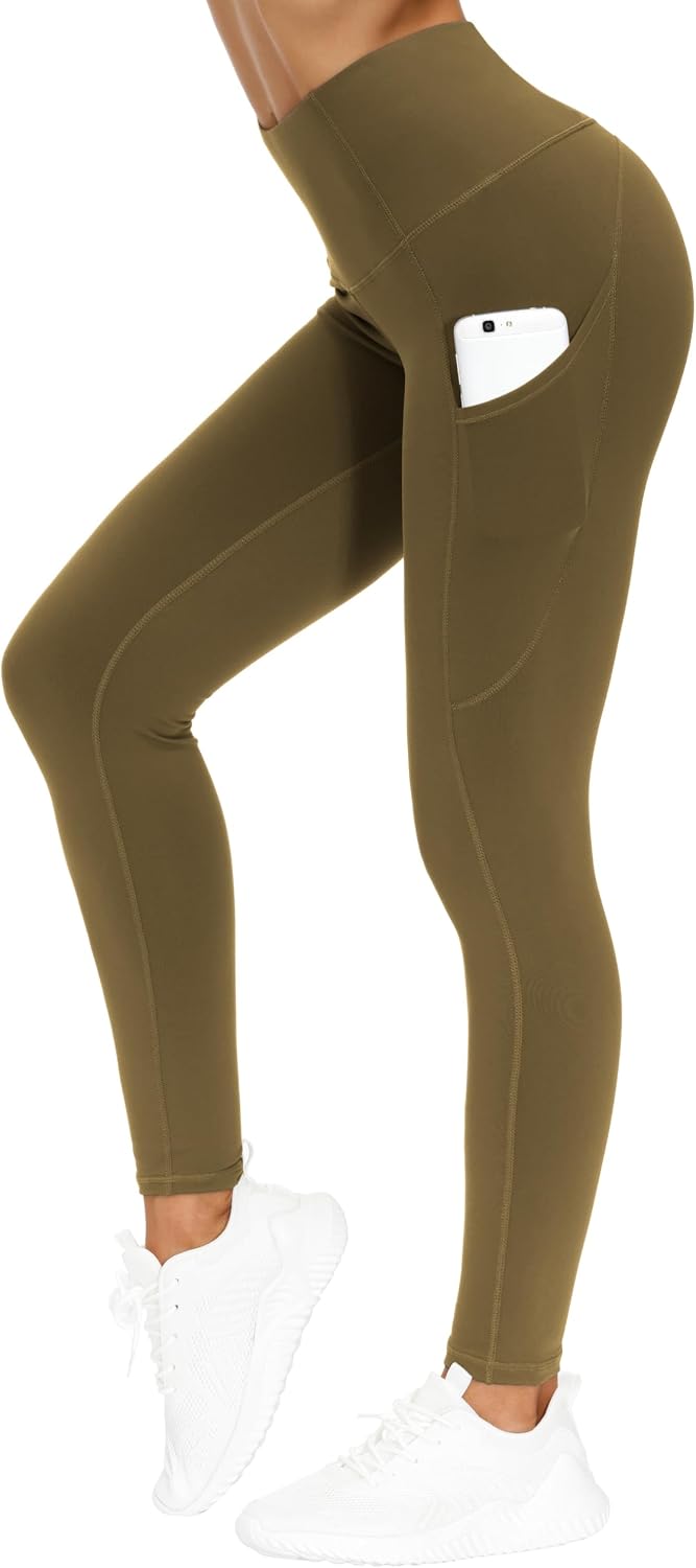 THE GYM PEOPLE Damen Yoga-Leggings mit hoher Taille und blickdichtem Stoff für das Training
