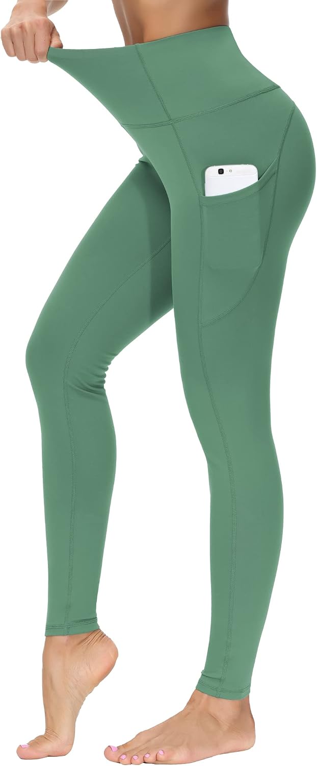 THE GYM PEOPLE Damen Yoga-Leggings mit hoher Taille und blickdichtem Stoff für das Training