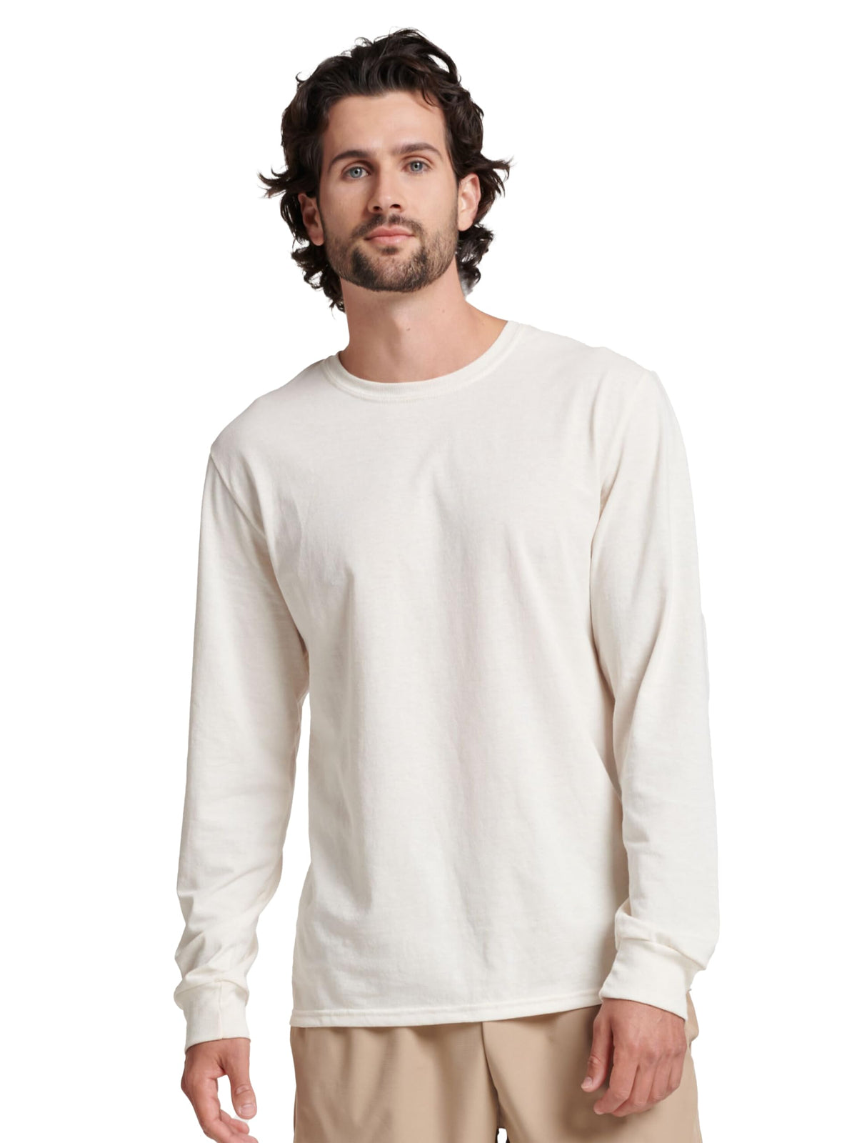 Russell Athletic Herren Dri-Power Langarm-T-Shirts, feuchtigkeitsableitend, geruchshemmend, UPF 30+