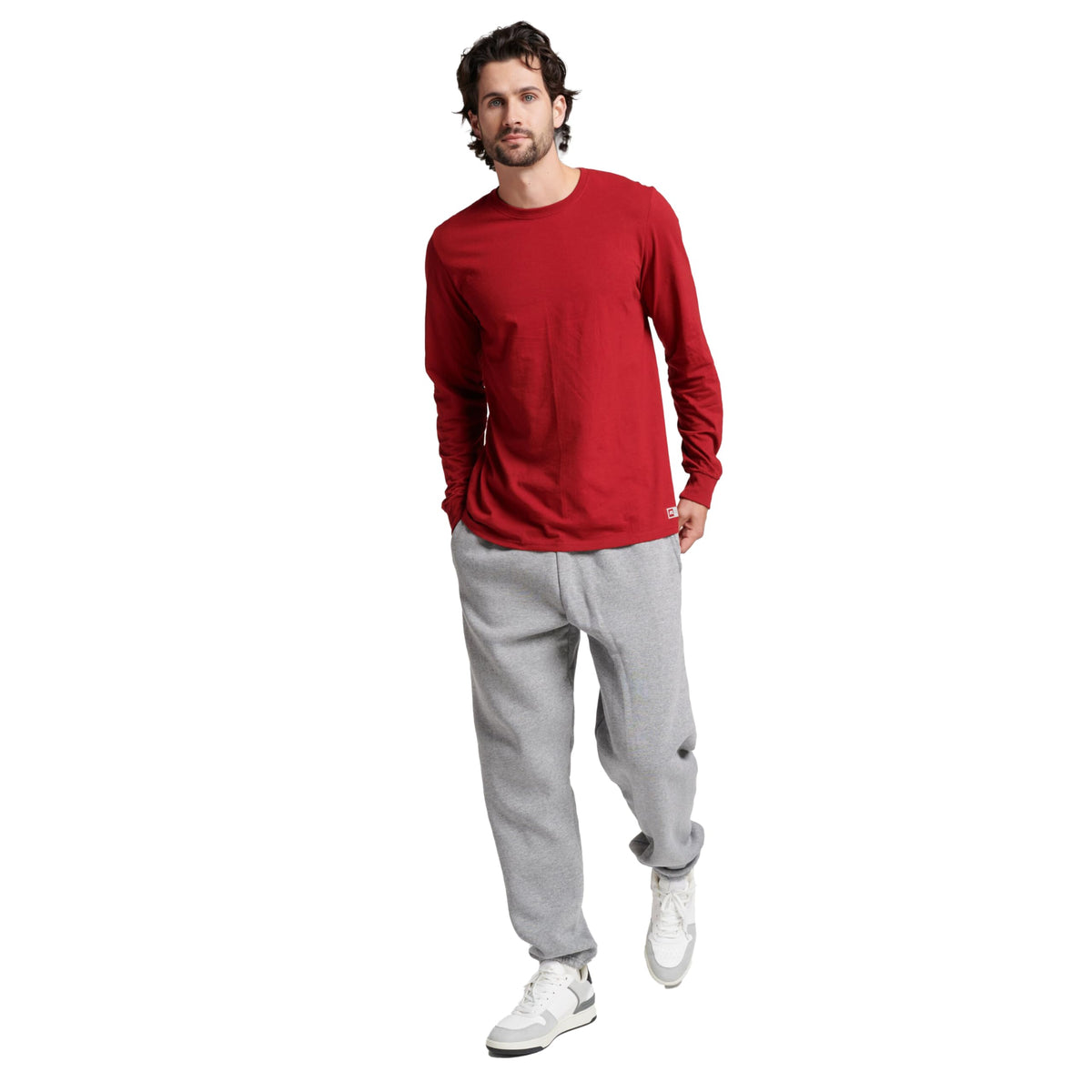 Russell Athletic Men's Dri-Power Long Sleeve Tees, Moisture Wicking, Odor Protection, UPF 30+