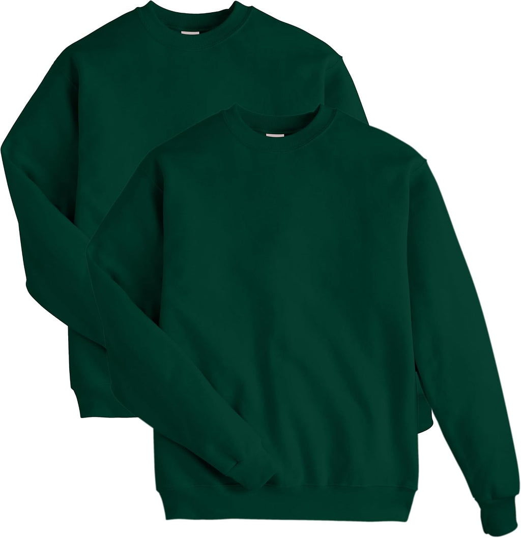 Sweat-shirt Hanes pour homme, sweat-shirt col rond en molleton EcoSmart, tailles grandes et très grandes disponibles, lot de 1 ou 2