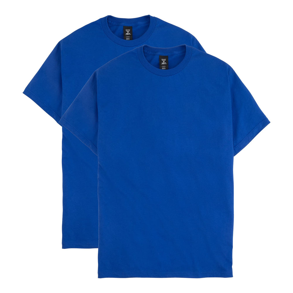 Hanes Men's Beefy-T Cotton Crewneck T-Shirt, 2-Pack, Big & Tall Sizes