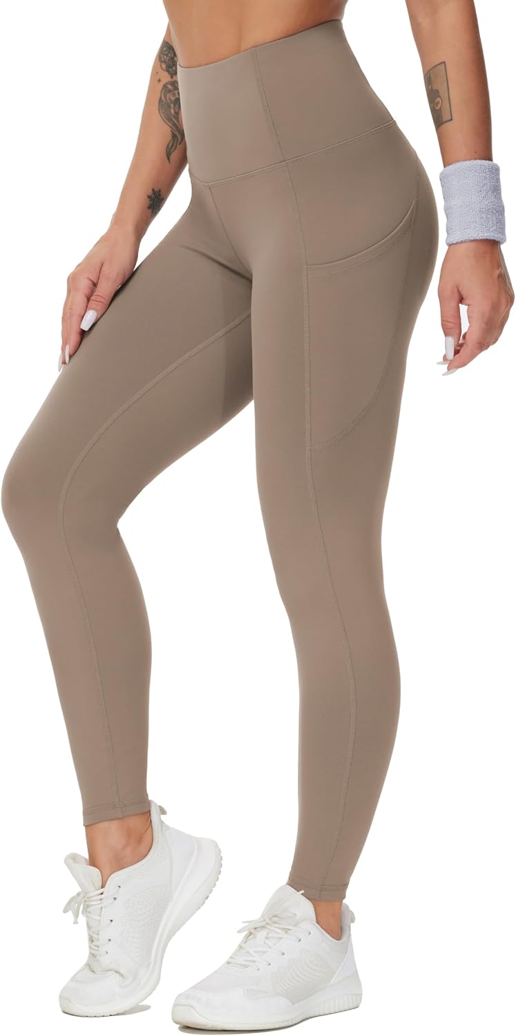 THE GYM PEOPLE Damen Yoga-Leggings mit hoher Taille und blickdichtem Stoff für das Training