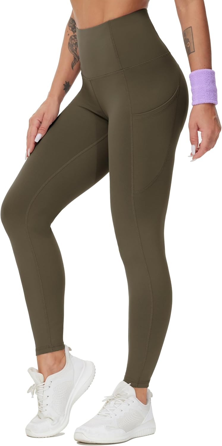 THE GYM PEOPLE Damen Yoga-Leggings mit hoher Taille und blickdichtem Stoff für das Training