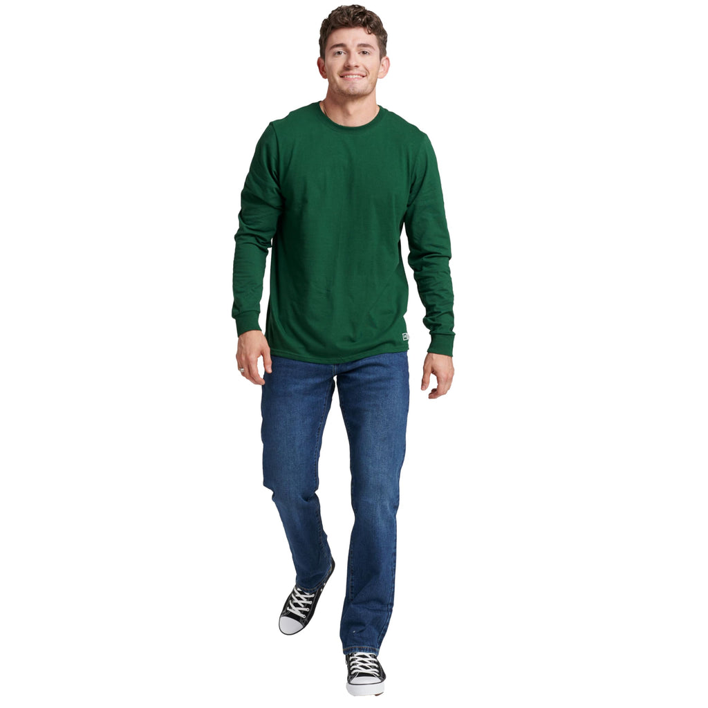 Russell Athletic Men's Dri-Power Long Sleeve Tees, Moisture Wicking, Odor Protection, UPF 30+