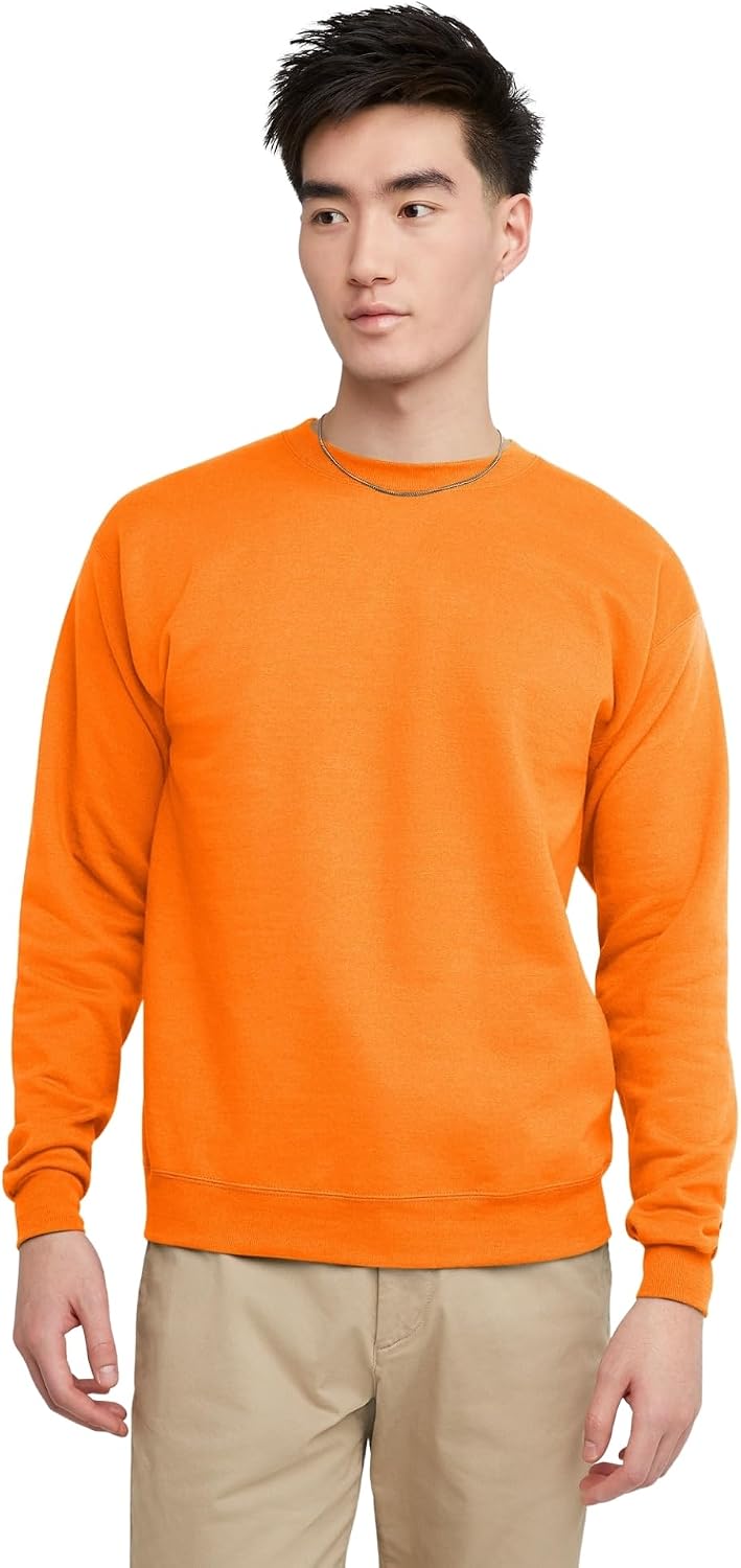Sweat-shirt Hanes pour homme, sweat-shirt col rond en molleton EcoSmart, tailles grandes et très grandes disponibles, lot de 1 ou 2