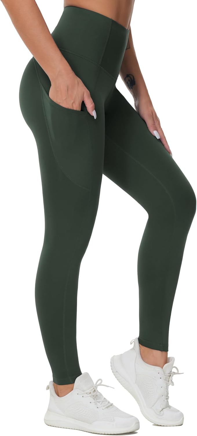 THE GYM PEOPLE Damen Yoga-Leggings mit hoher Taille und blickdichtem Stoff für das Training