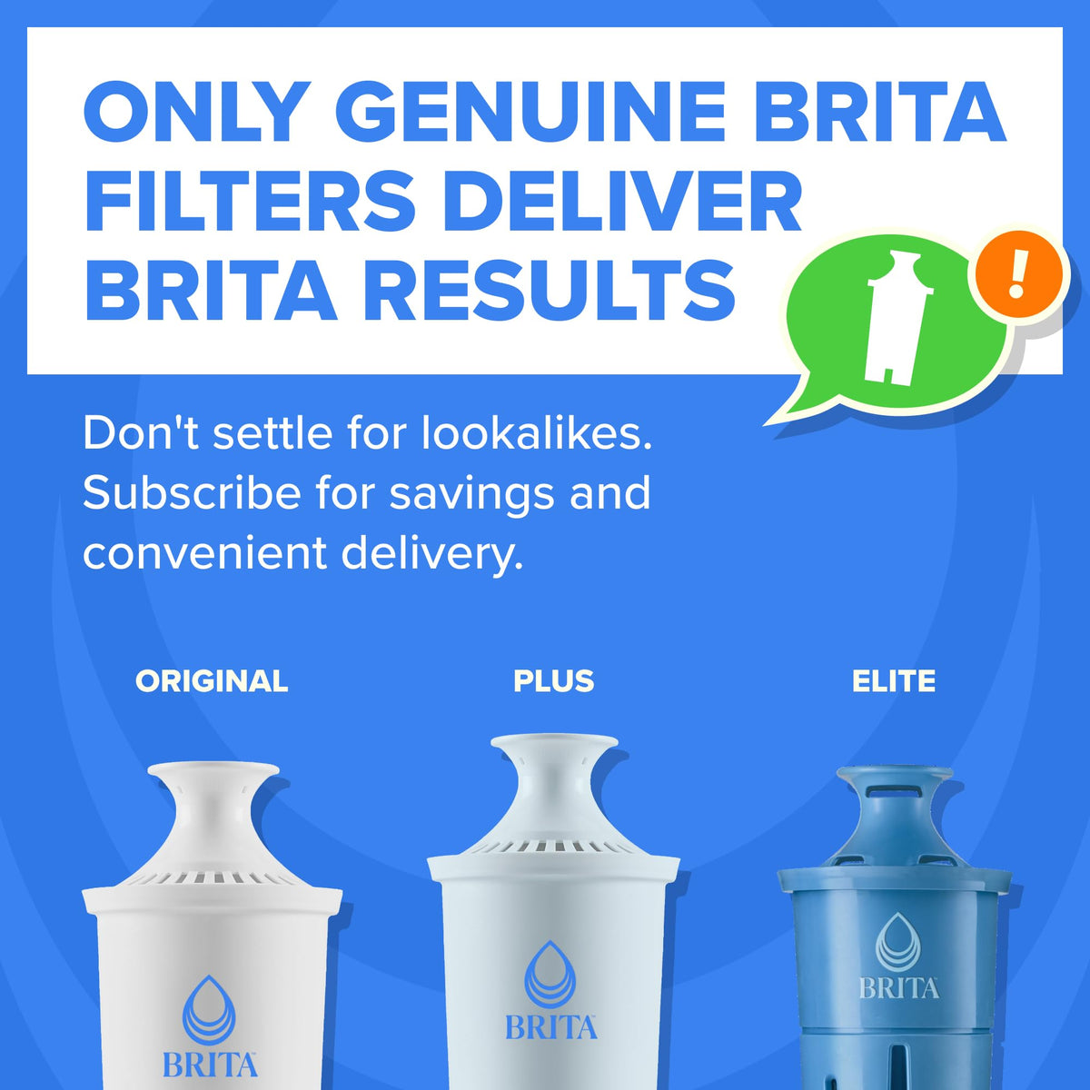 Brita 10 Cup Elite Filter Pitcher with Smart Light Indicator, Reduces 30+ Contaminants Including Lead and Microplastics, Filter Lasts 6 Months, Tahoe, Blue