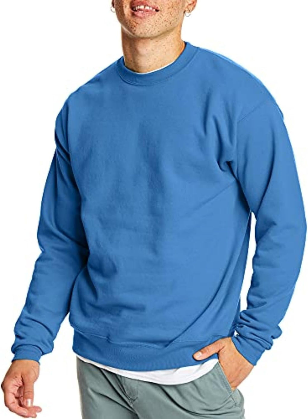 Sweat-shirt Hanes pour homme, sweat-shirt col rond en molleton EcoSmart, tailles grandes et très grandes disponibles, lot de 1 ou 2