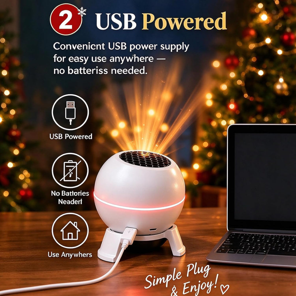 Magical Christmas Projection Night Light | Plug & Play HD Projector Indoor