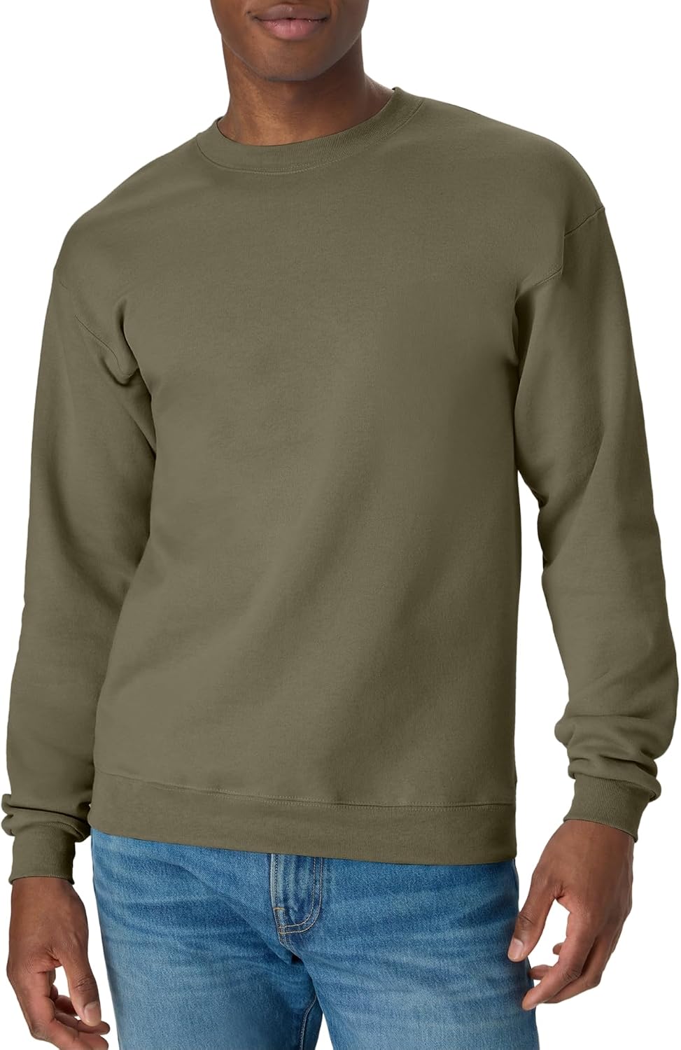 Sweat-shirt Hanes pour homme, sweat-shirt col rond en molleton EcoSmart, tailles grandes et très grandes disponibles, lot de 1 ou 2