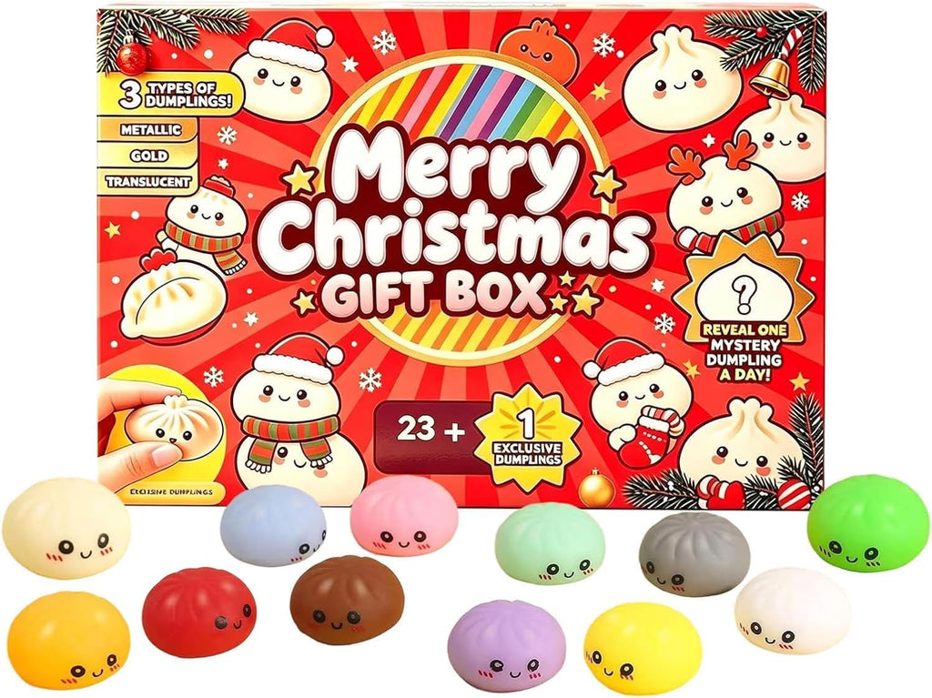 Decorative Advent Calendars,2026 Christmas Advent Calendar Countdown Calendar,24 Day Countdown for Adults, Mini Ornaments with Cute Holiday Designs for Christmas Countdown,Stocking Stuffers and Gifts, Relieve Stress(A)