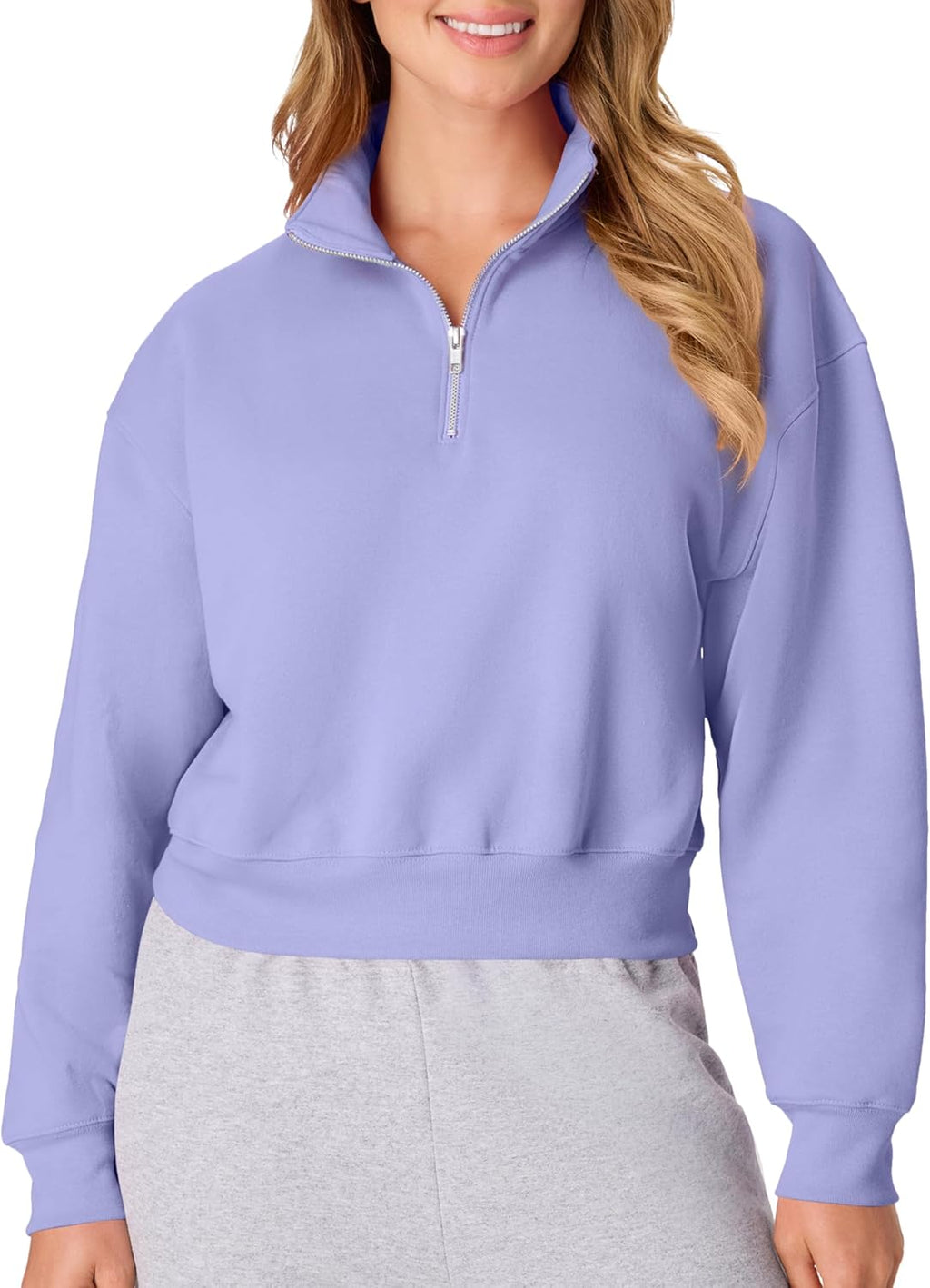 Hanes Women's EcoSmart Fleece Sweatshirt for Women, Soft Midweight - Full-Zip Hoodie, Sweatshirt, or 1/4 Zip