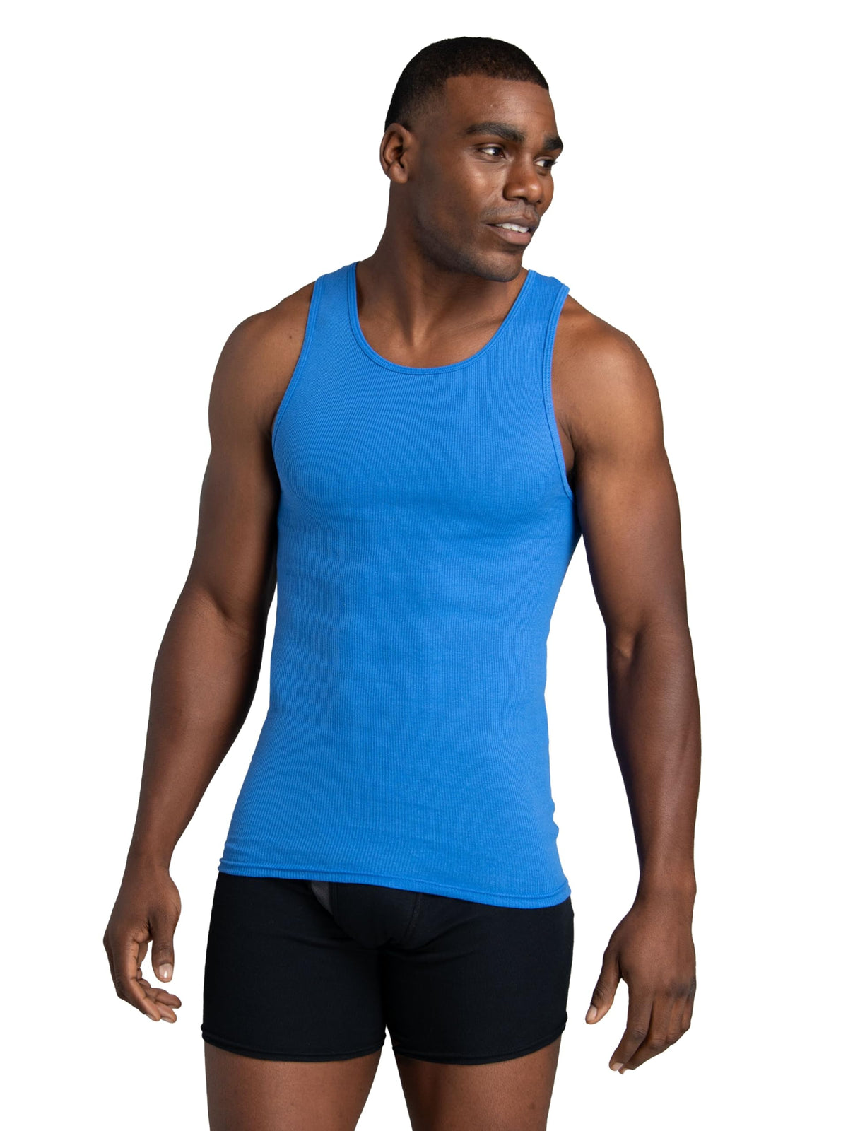 Fruit of the Loom Men's Sleeveless Tag Free Moisture Wicking Tank A-Shirt