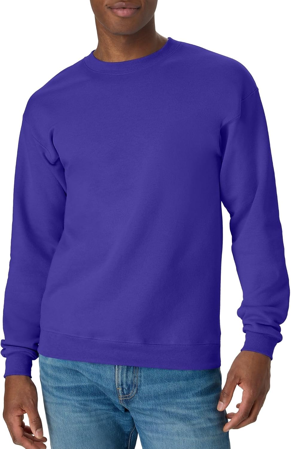 Sweat-shirt Hanes pour homme, sweat-shirt col rond en molleton EcoSmart, tailles grandes et très grandes disponibles, lot de 1 ou 2