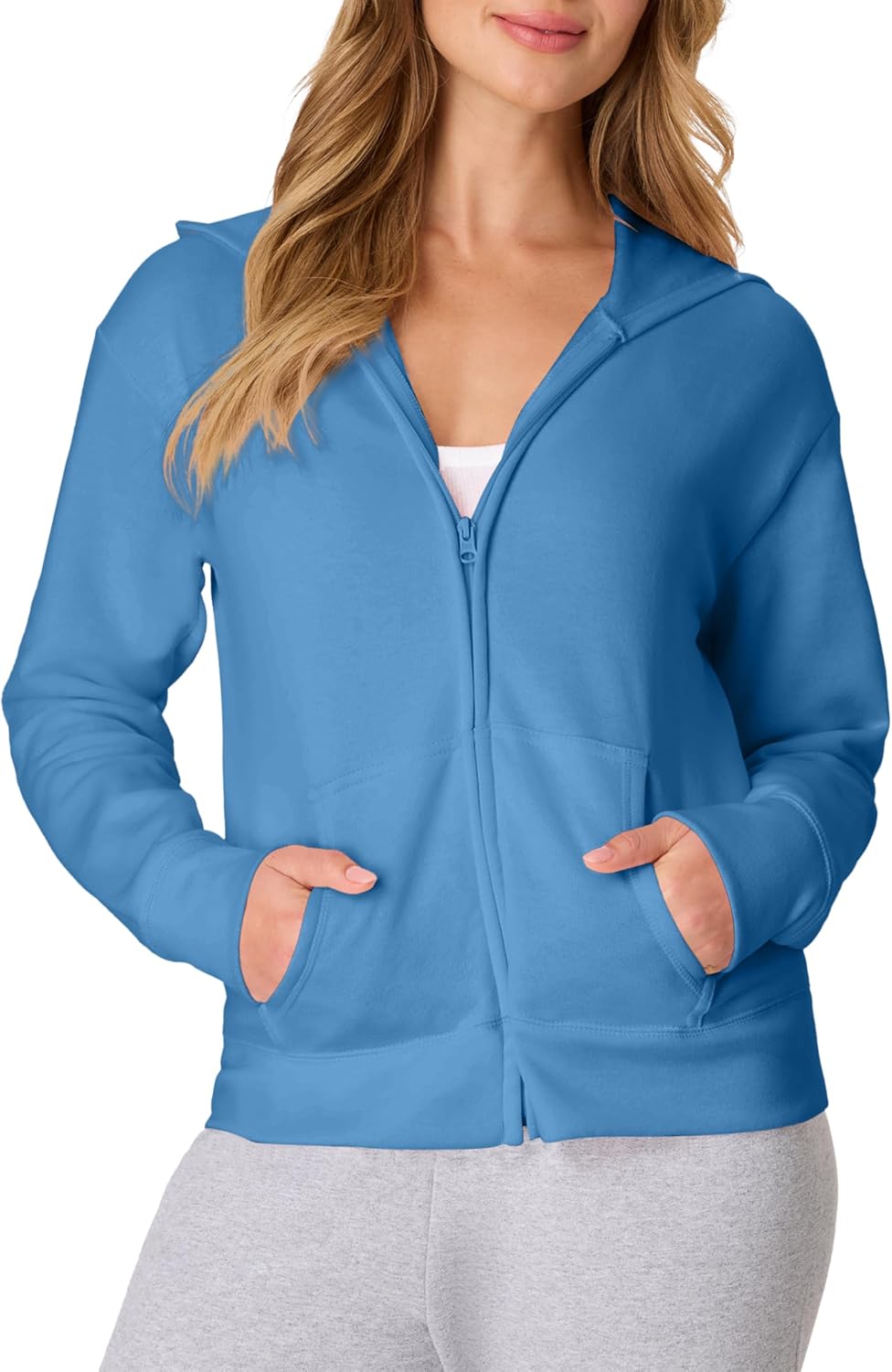 Hanes Women's EcoSmart Fleece Sweatshirt for Women, Soft Midweight - Full-Zip Hoodie, Sweatshirt, or 1/4 Zip