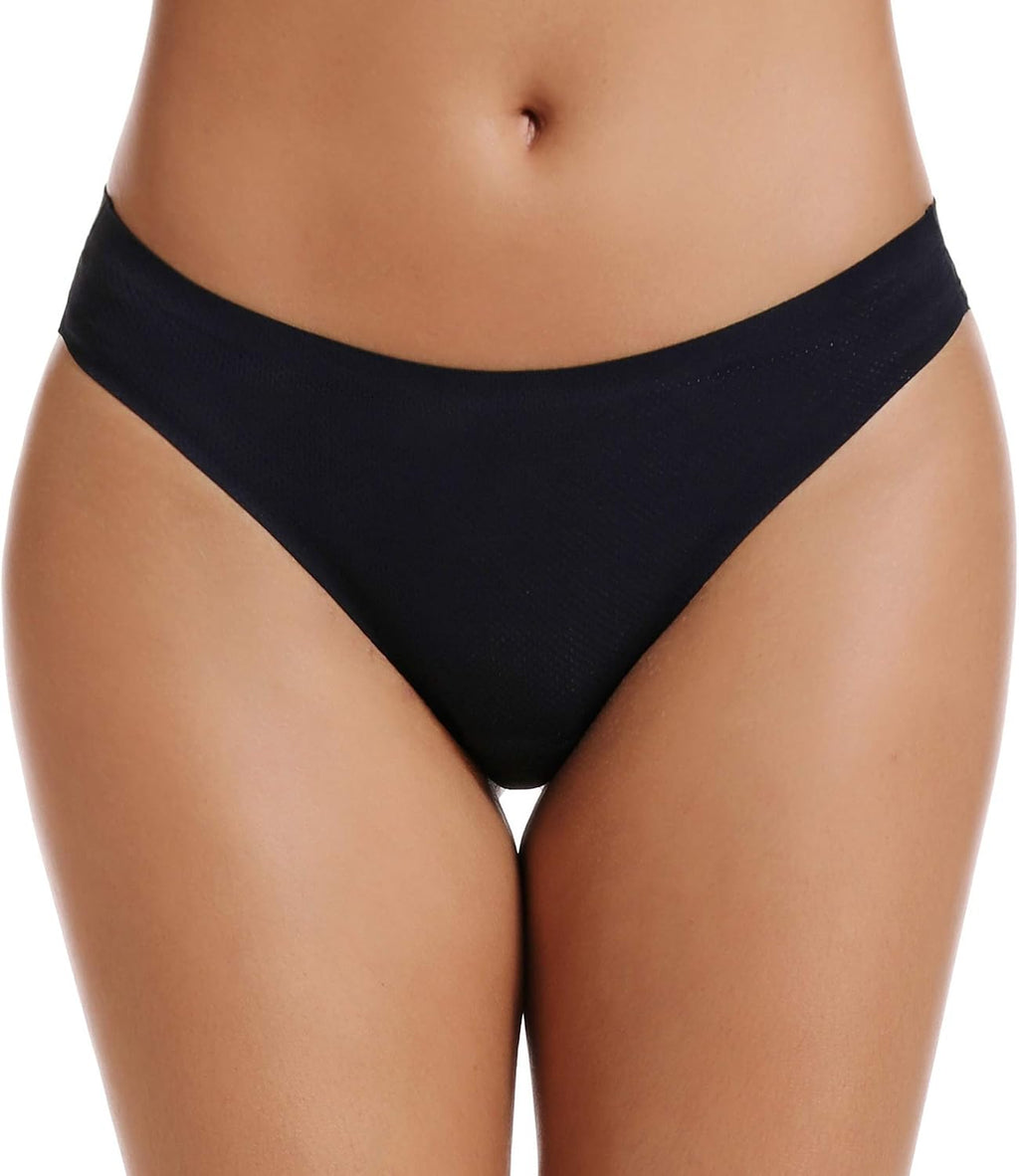 voenxe Nahtlose Damen-Tangas, unsichtbarer Sport-Tanga für Damen, 5er-Pack