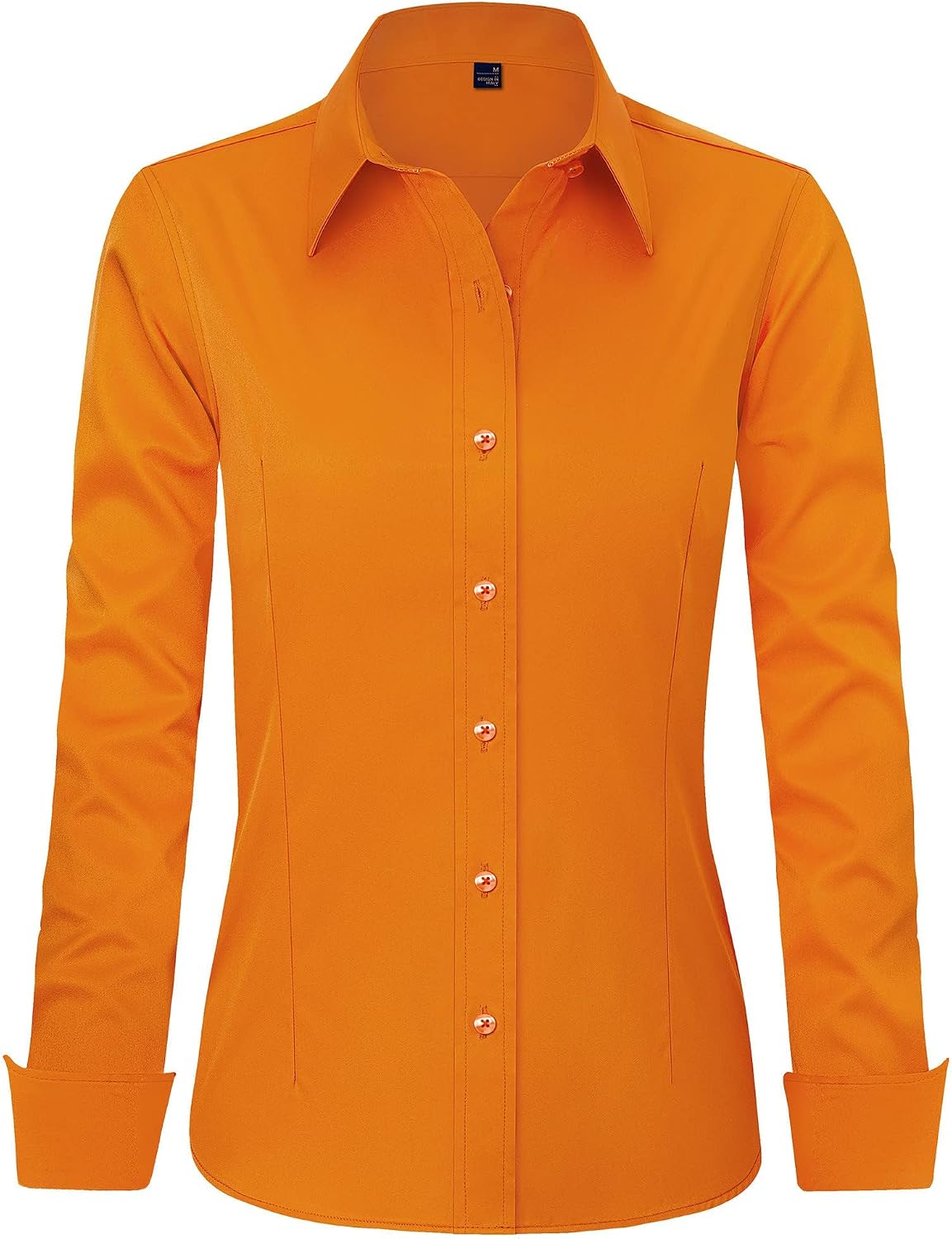 J.VER Womens Dress Shirts Long Sleeve Button Down Shirt Wrinkle-Free Business Casual Blouse Office Work Tops