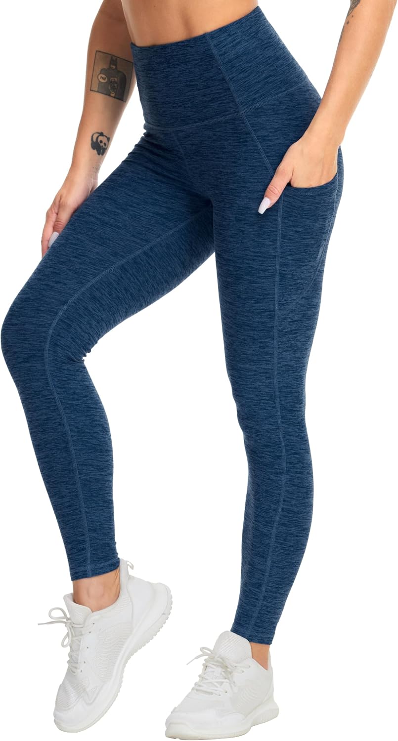 THE GYM PEOPLE Damen Yoga-Leggings mit hoher Taille und blickdichtem Stoff für das Training