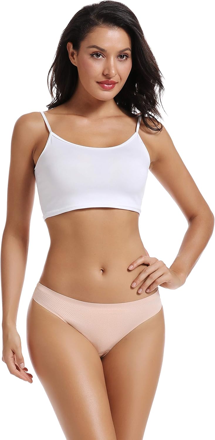 voenxe Nahtlose Damen-Tangas, unsichtbarer Sport-Tanga für Damen, 5er-Pack