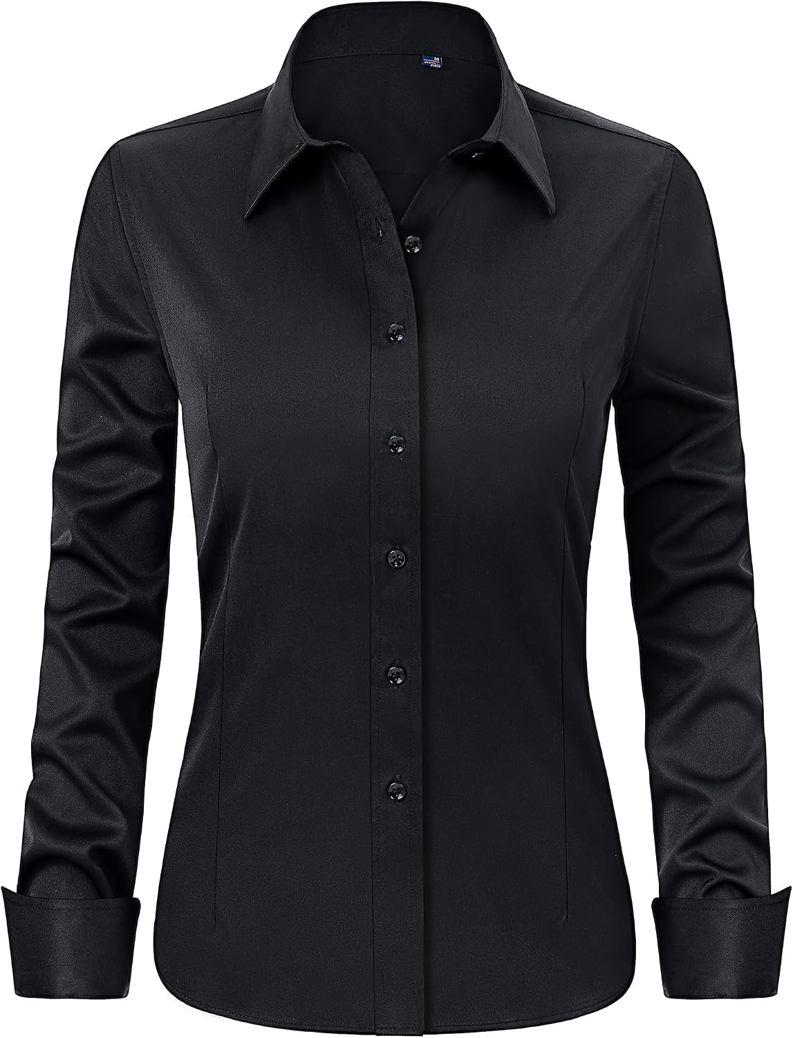 J.VER Womens Dress Shirts Long Sleeve Button Down Shirt Wrinkle-Free Business Casual Blouse Office Work Tops