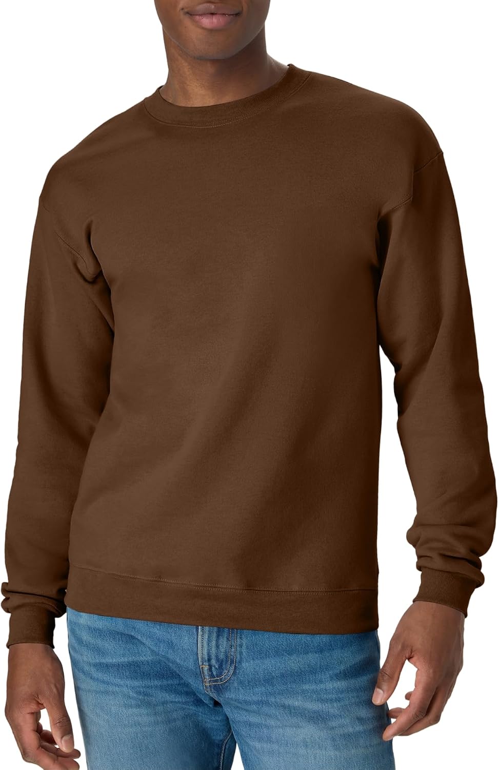 Sweat-shirt Hanes pour homme, sweat-shirt col rond en molleton EcoSmart, tailles grandes et très grandes disponibles, lot de 1 ou 2